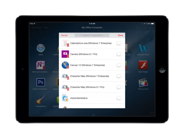 Parallles Access 2.0 für iOS (Bild: Parallels)